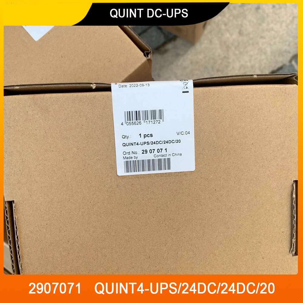 새로운 2907071 QUINT4-UPS/24DC/24DC/20 QUINT DC-UPS 피닉스 무정전 전원 공급 장치 고품질 빠른 배송